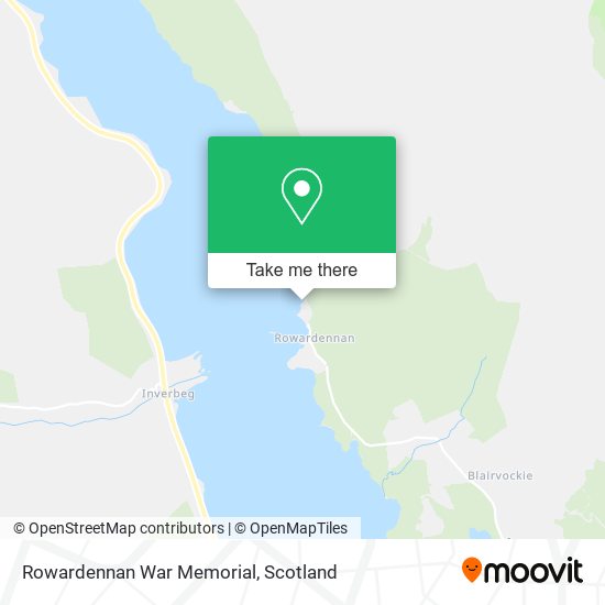 Rowardennan War Memorial map