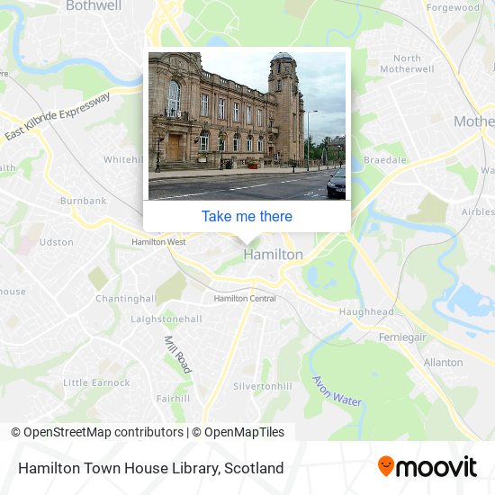 Hamilton Town House Library map