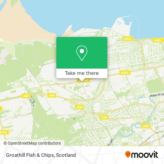 Groathill Fish & Chips map