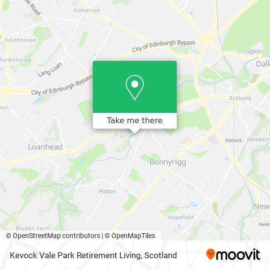 Kevock Vale Park Retirement Living map