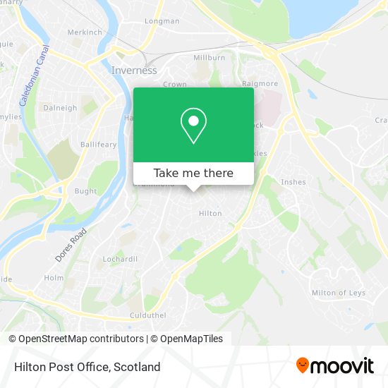 Hilton Post Office map
