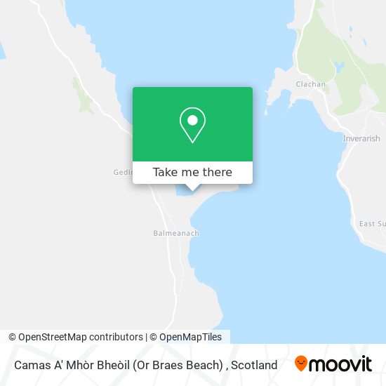 Camas A' Mhòr Bheòil (Or Braes Beach) map