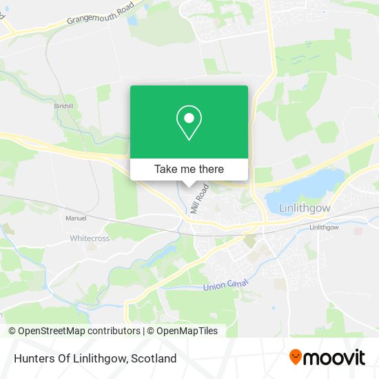 Hunters Of Linlithgow map