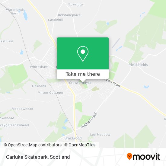 Carluke Skatepark map