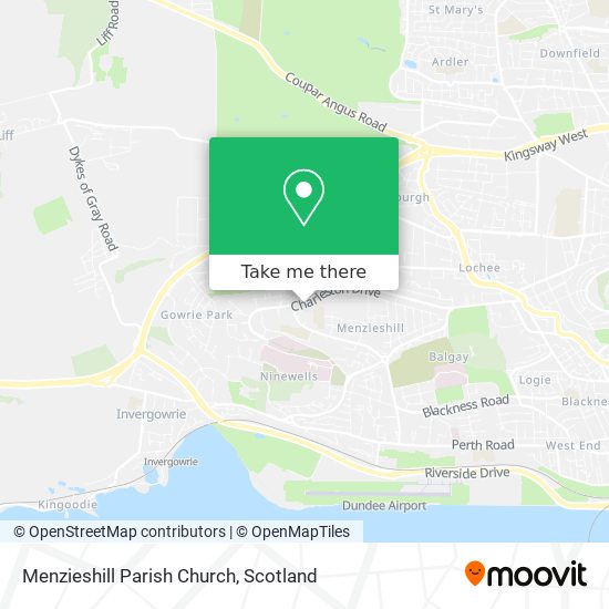 Menzieshill Parish Church map