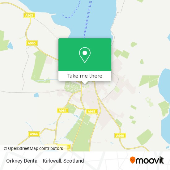 Orkney Dental - Kirkwall map