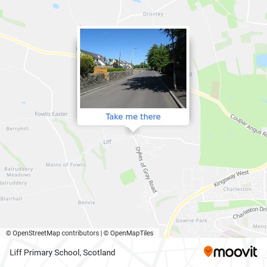 Liff Primary School map