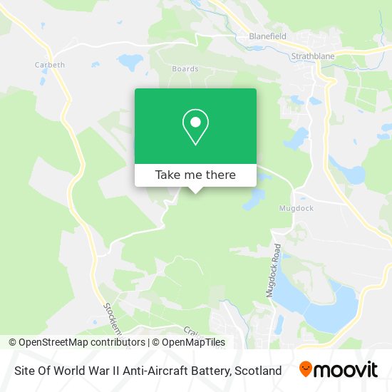 Site Of World War II Anti-Aircraft Battery map