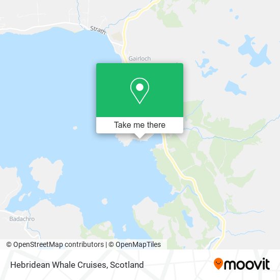 Hebridean Whale Cruises map