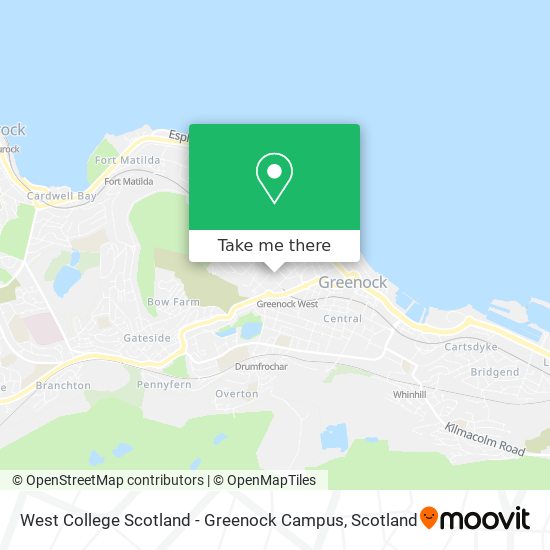 West College Scotland - Greenock Campus map