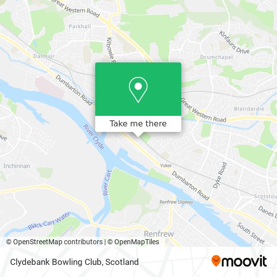 Clydebank Bowling Club map