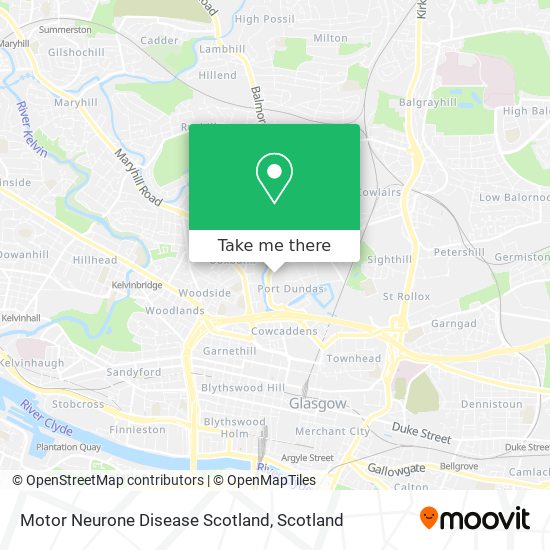 Motor Neurone Disease Scotland map