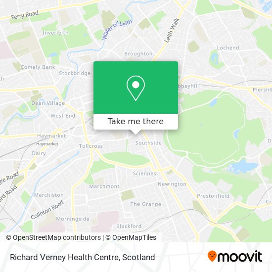 Richard Verney Health Centre map