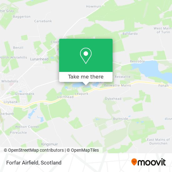 Forfar Airfield map