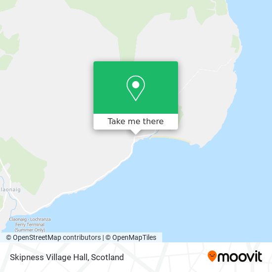 Skipness Village Hall map