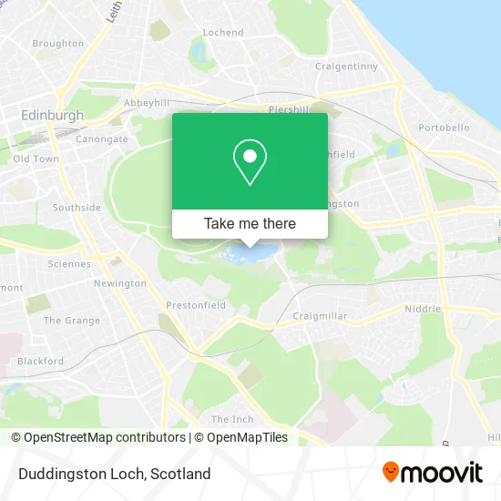 Duddingston Loch map