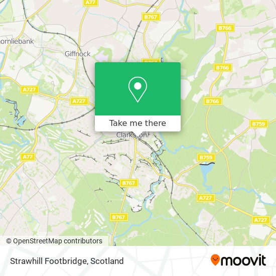 Strawhill Footbridge map