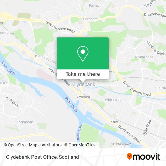 Clydebank Post Office map