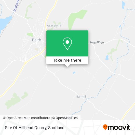 Site Of Hillhead Quarry map