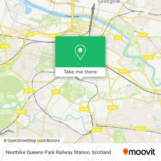 Nextbike Queens Park Railway Station map