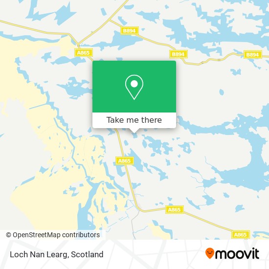 Loch Nan Learg map