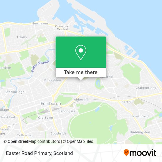 Easter Road Primary map
