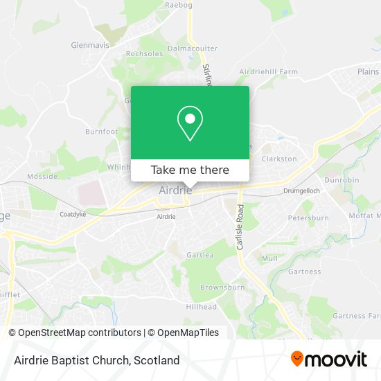 Airdrie Baptist Church map