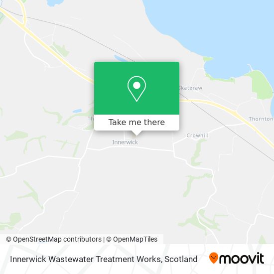 Innerwick Wastewater Treatment Works map