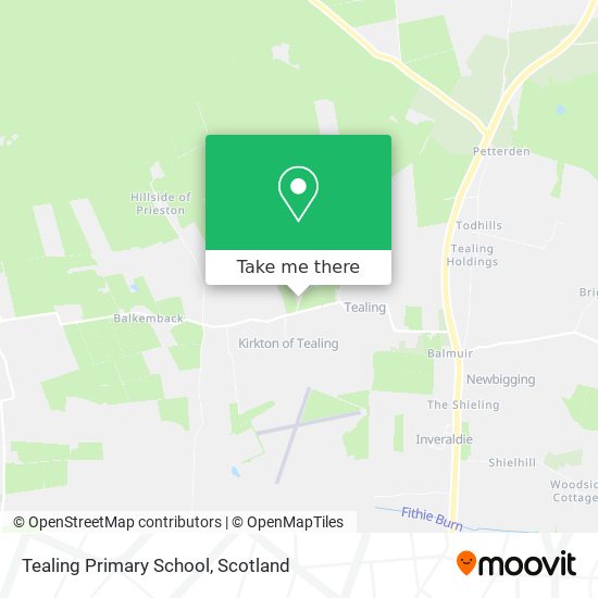 Tealing Primary School map