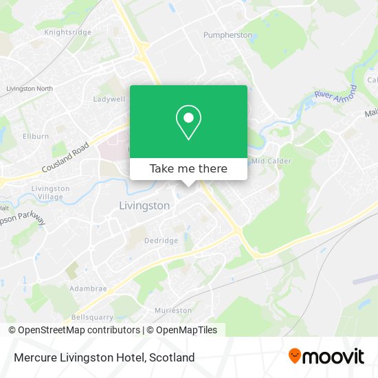 Mercure Livingston Hotel map