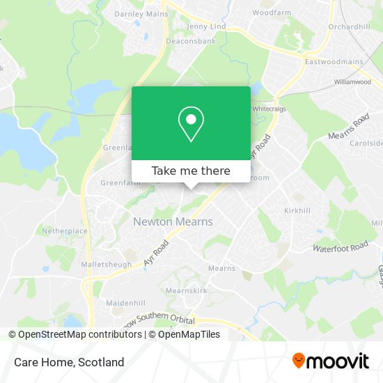 Care Home map