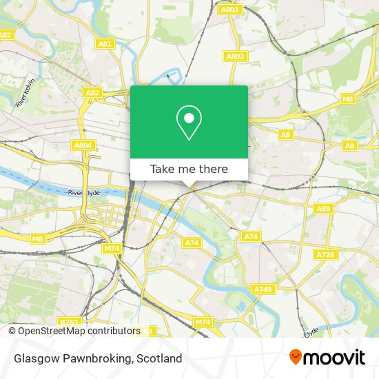 Glasgow Pawnbroking map