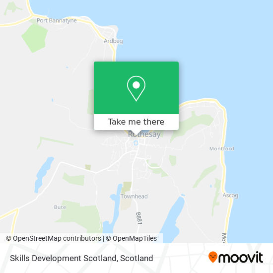 Skills Development Scotland map