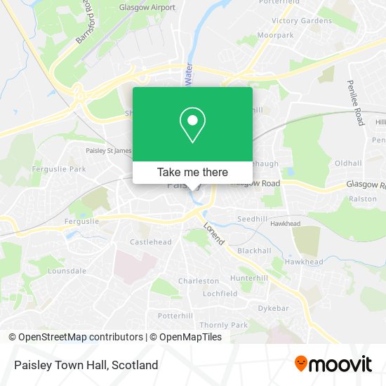 Paisley Town Hall map