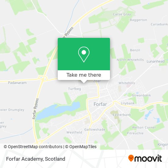 Forfar Academy map