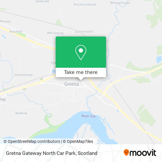 Gretna Gateway North Car Park map