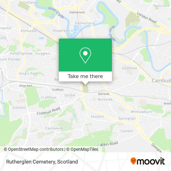 Rutherglen Cemetery map