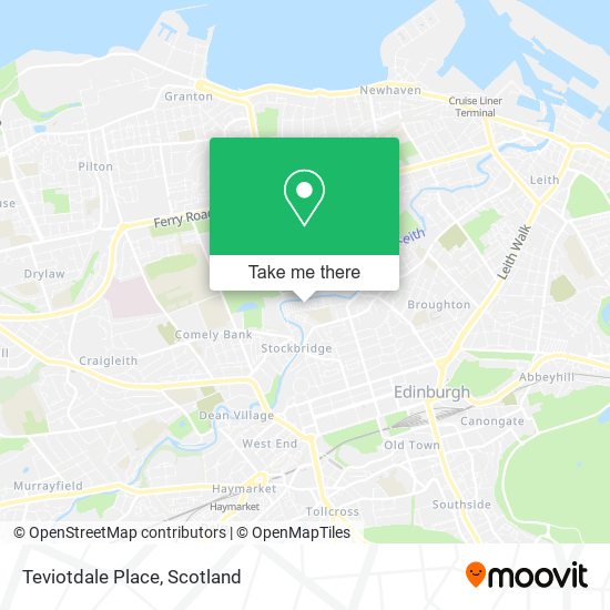Teviotdale Place map