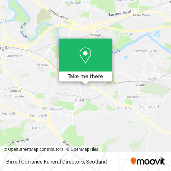 Birrell Corrance Funeral Directors map