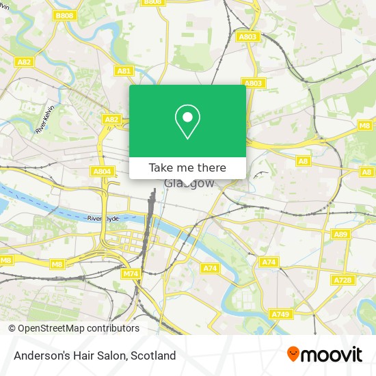 Anderson's Hair Salon map