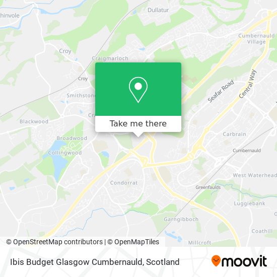 Ibis Budget Glasgow Cumbernauld map