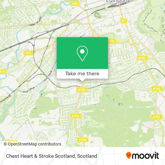 Chest Heart & Stroke Scotland map