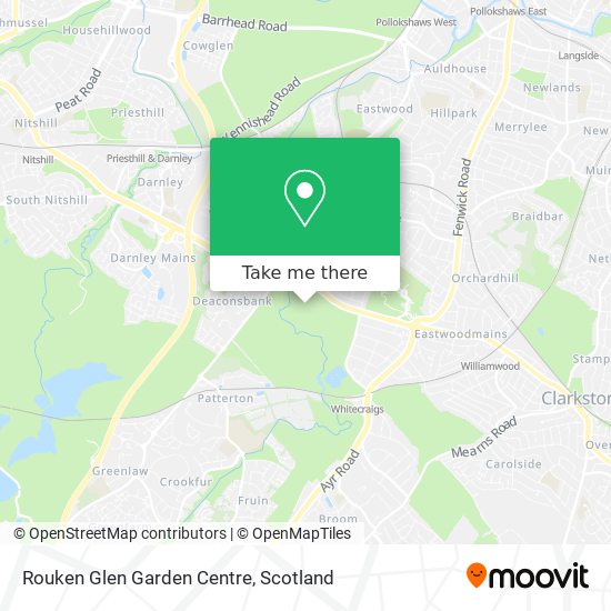 Rouken Glen Garden Centre map