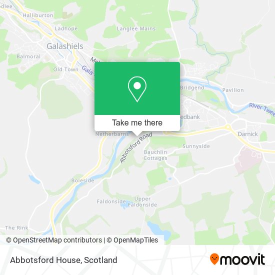 Abbotsford House map