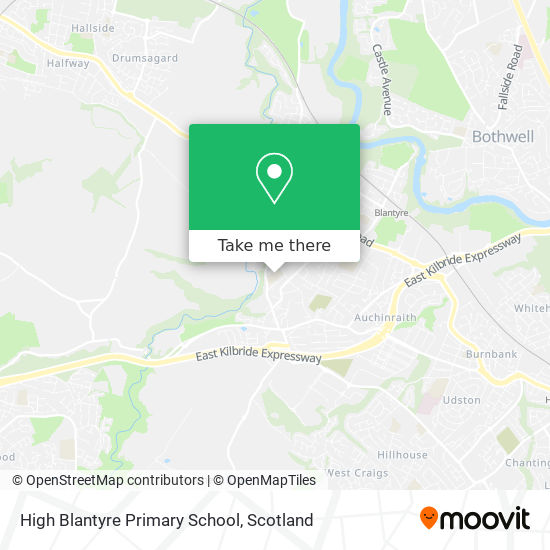 High Blantyre Primary School map