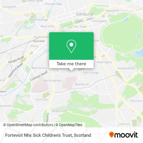 Forteviot Nhs Sick Children's Trust map