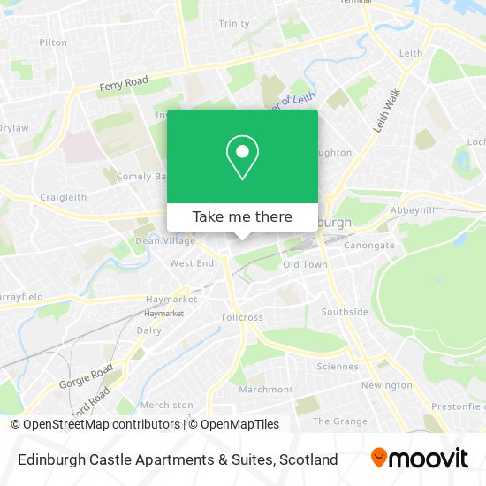 Edinburgh Castle Apartments & Suites map
