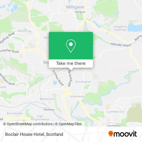 Boclair House Hotel map