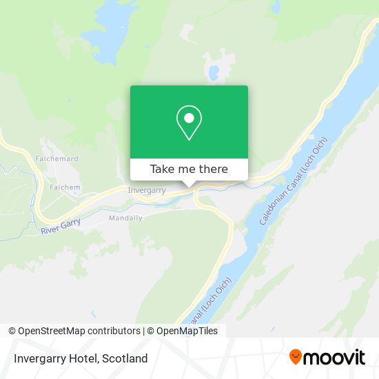 Invergarry Hotel map