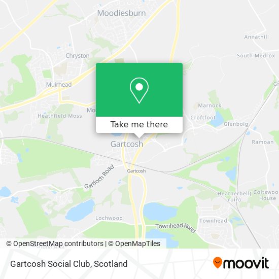 Gartcosh Social Club map